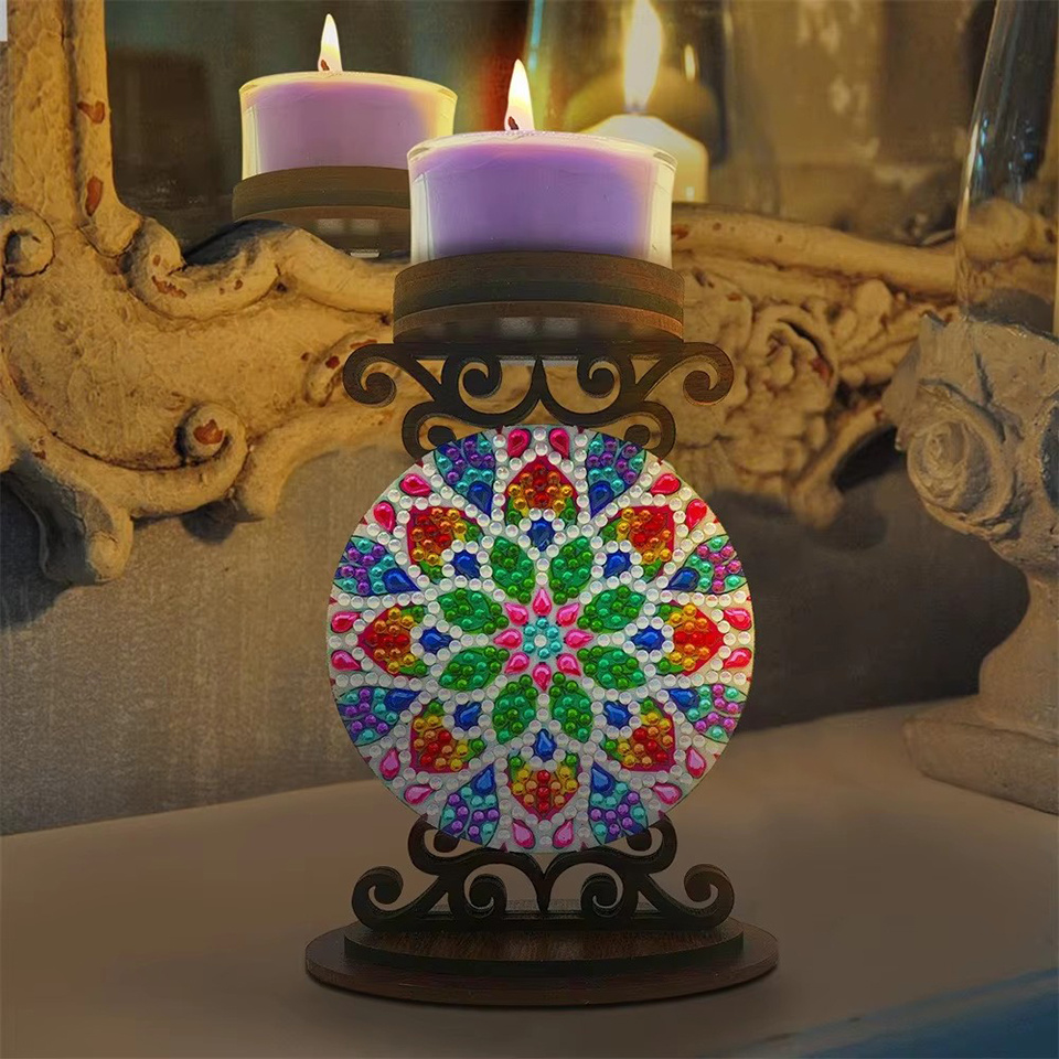 Flower candle holder Halloween - đánh giá và giá Art Craft Kit