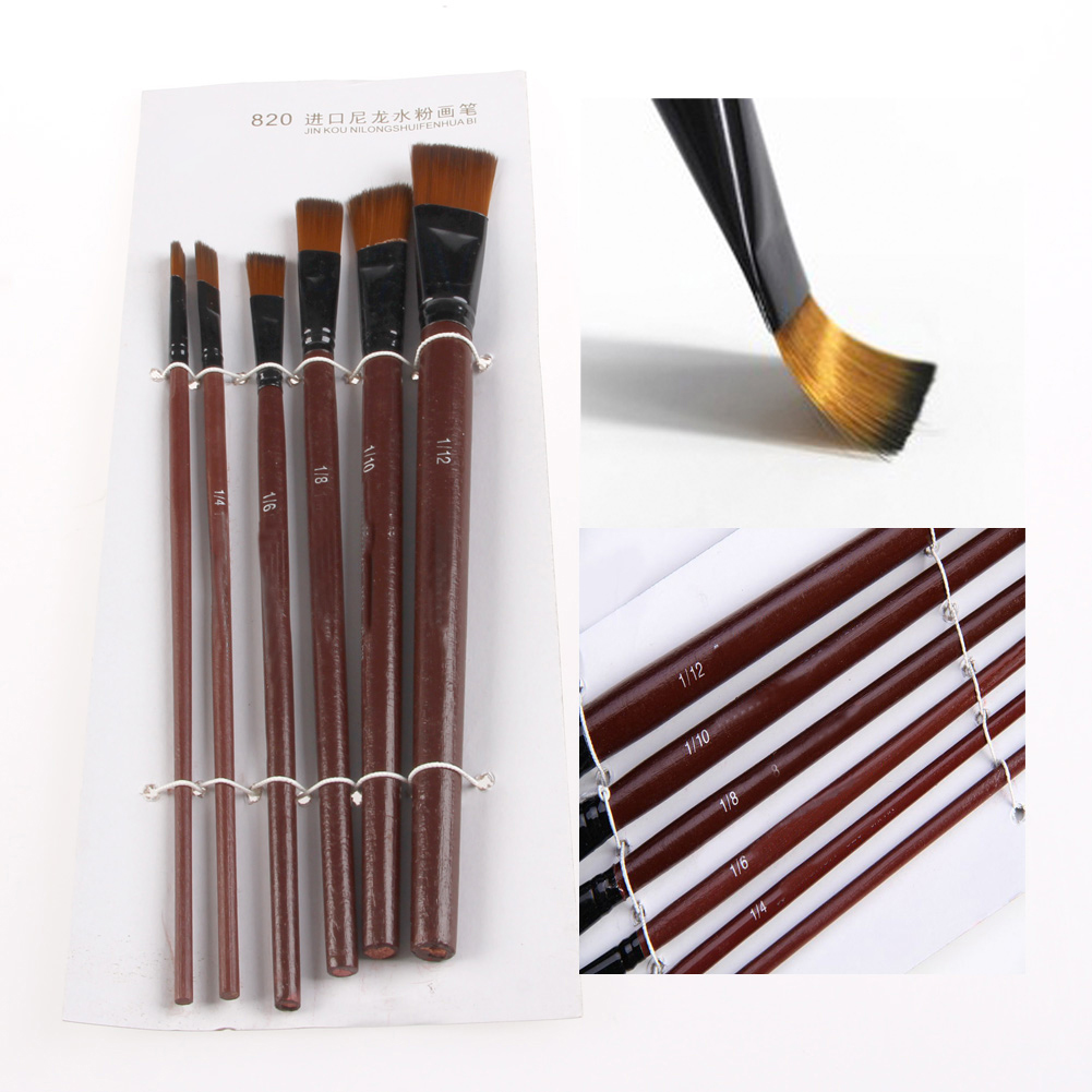 6 Chiếc Nylon Acrylic Sơn Dầu  - đánh giá và giá Gouache Paint Set