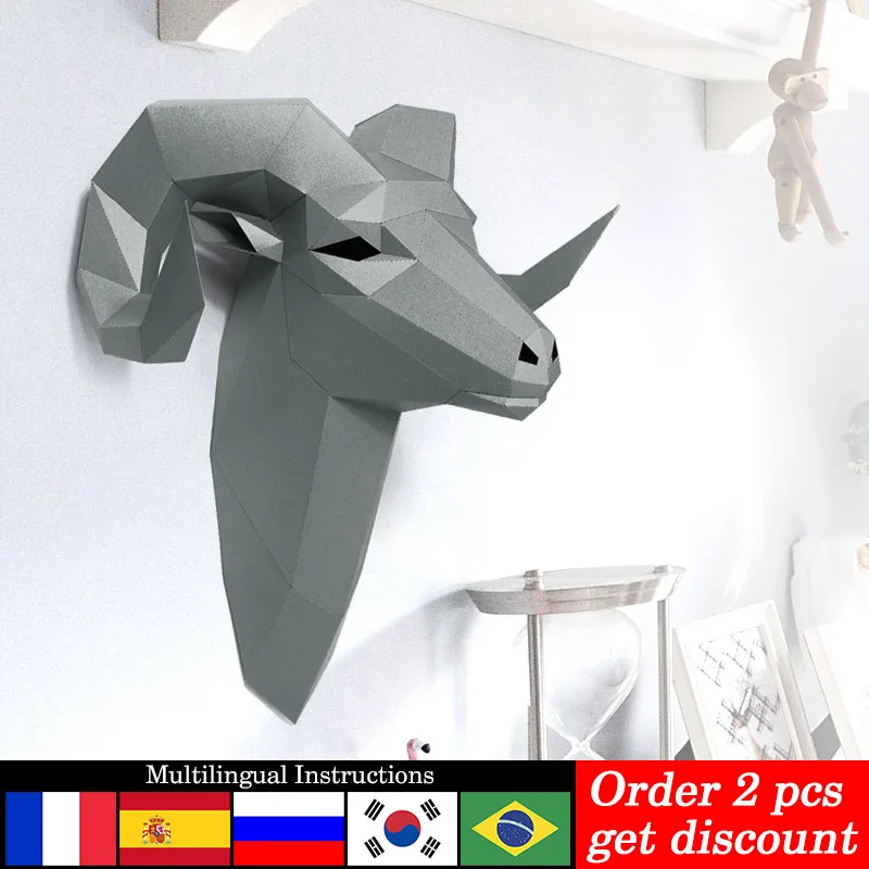 Pre-cut Bighorn Wild Sheep Ani - đánh giá và giá Art Craft Cardboard