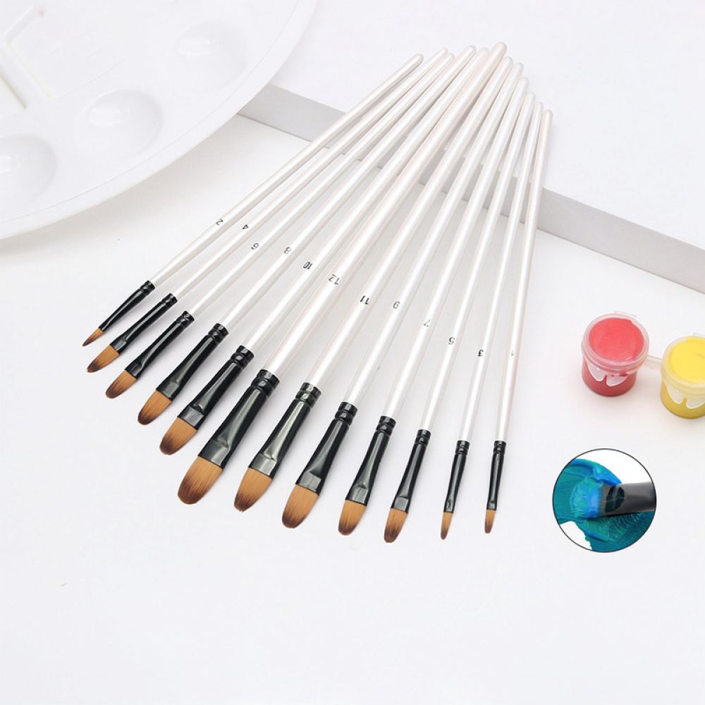 Durable Nylon Hair Artist Brus - đánh giá và giá Gouache Paint Set