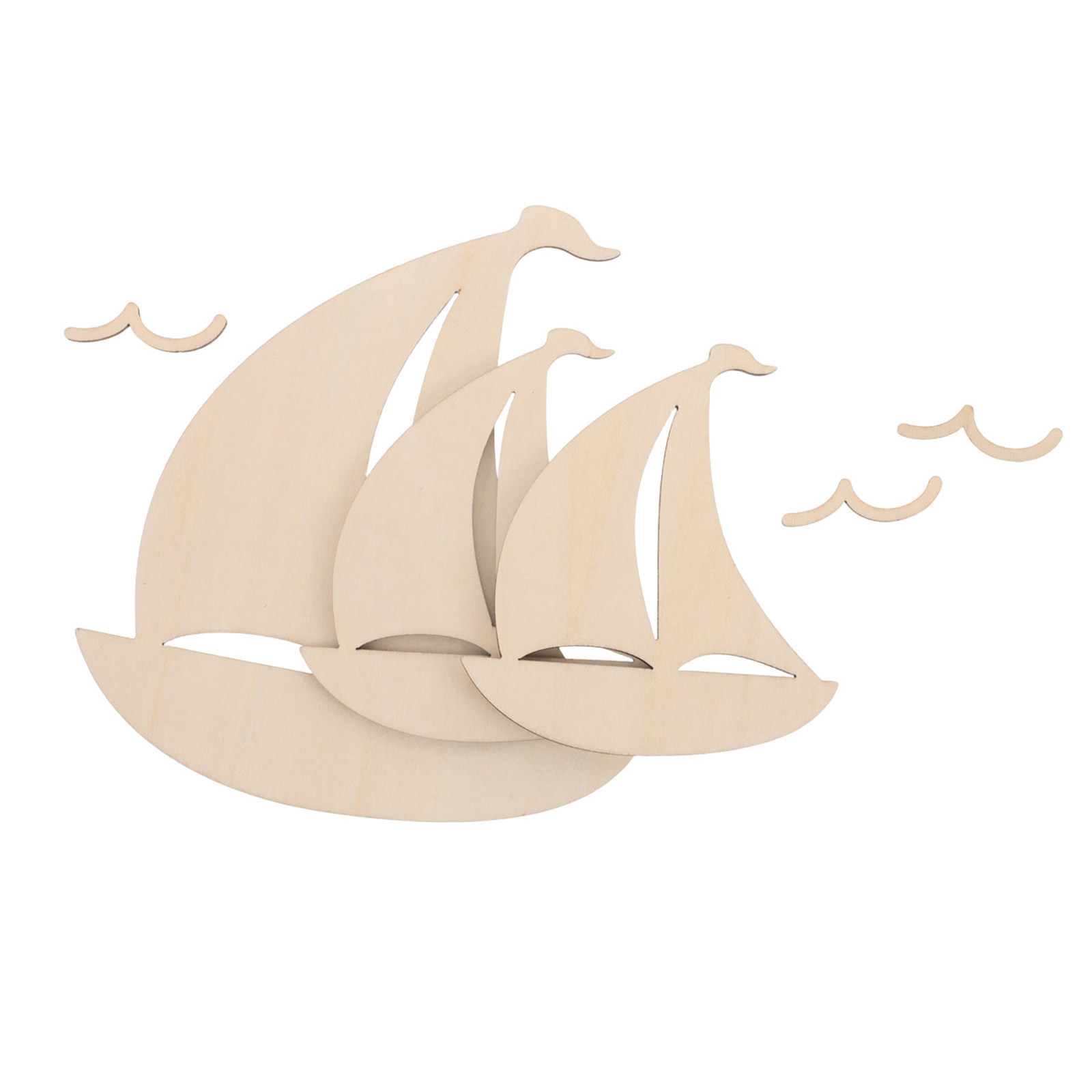 6Pcs Wood Sailboat Cutouts Unf - đánh giá và giá Art And Craft For Nursery