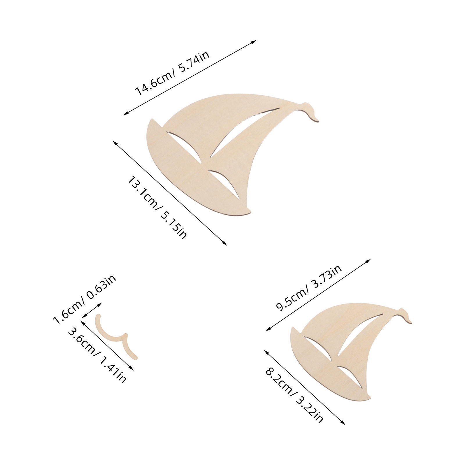 6Pcs Wood Sailboat Cutouts Unf - đánh giá và giá Art And Craft For Nursery