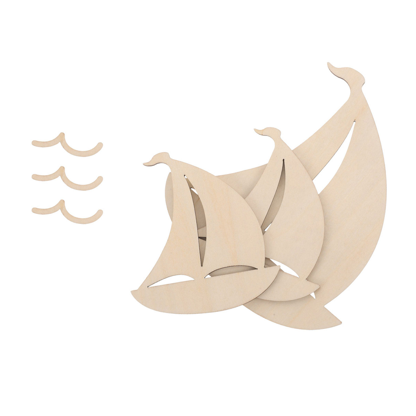 6Pcs Wood Sailboat Cutouts Unf - đánh giá và giá Art And Craft For Nursery
