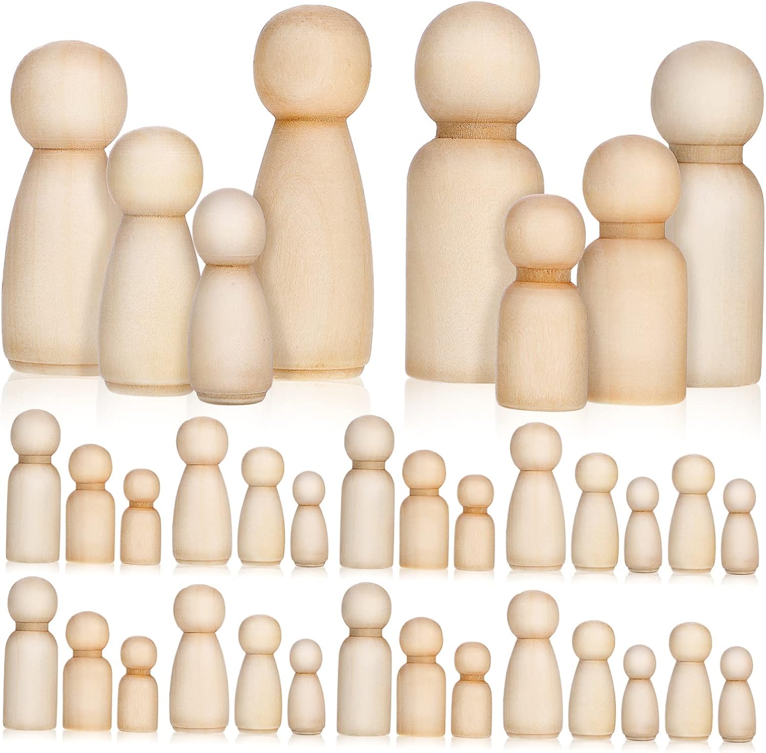 10pcs Natural Color Unfinished - đánh giá và giá Art And Craft For Nursery