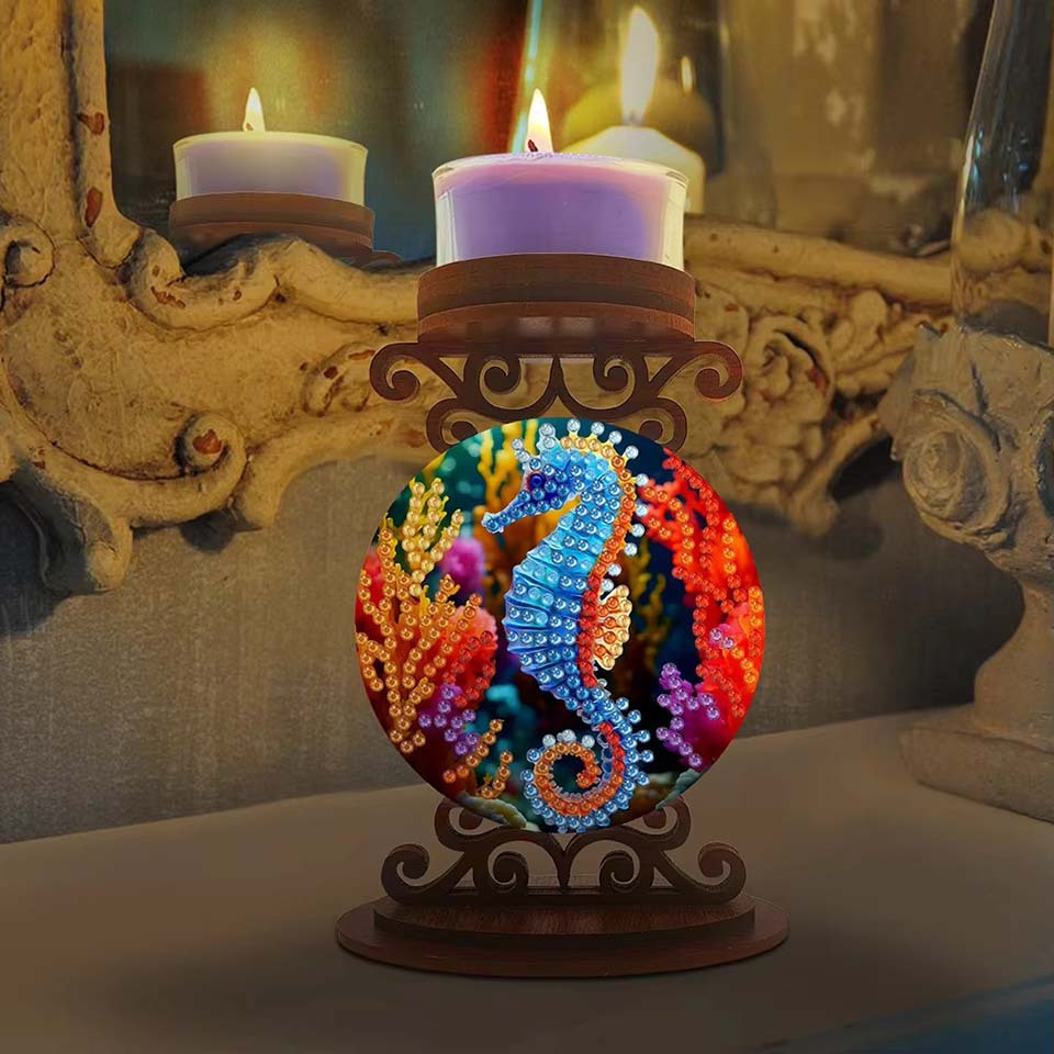 Seahorse candle holder Hallowe - đánh giá và giá Art Craft Kit