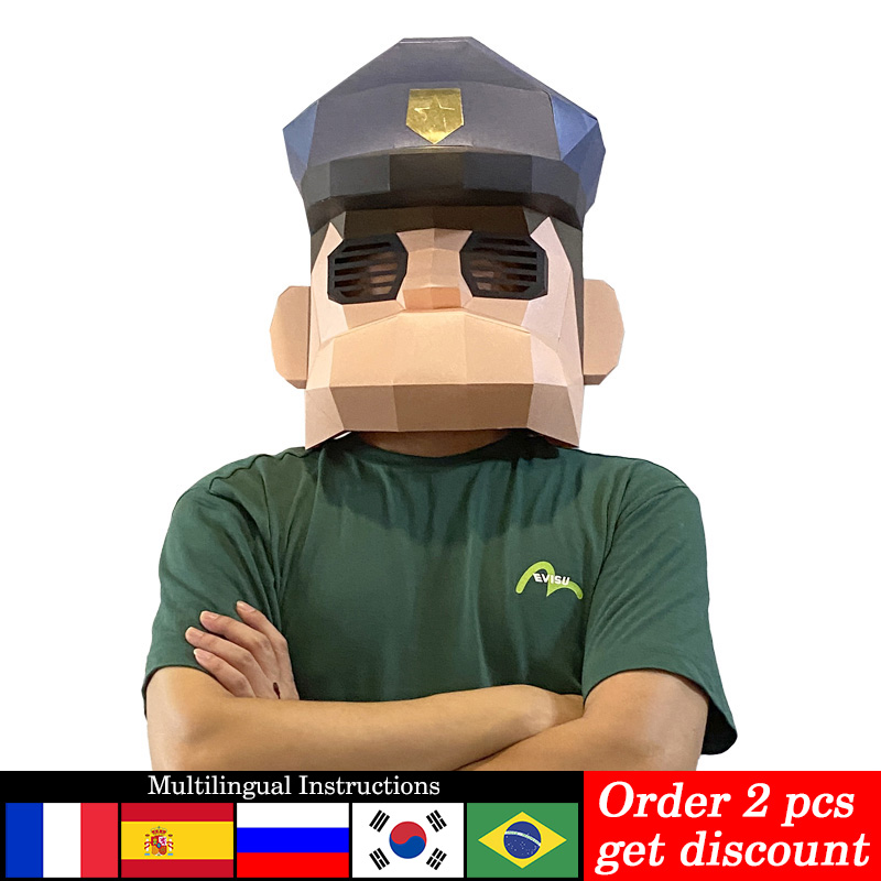 Hoạt Hình Cảnh Sát Mặt Nạ Mô H - đánh giá và giá Art Craft Cardboard