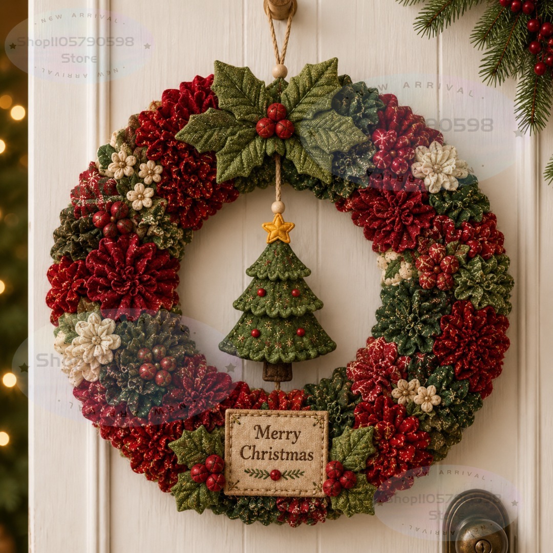 3D Fabric Poke Wreath DIY Kit, - đánh giá và giá Art Craft Kit