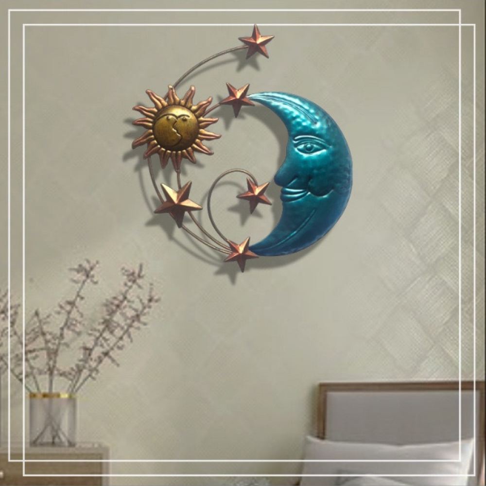 Handmade Iron Metal Moon Face  - đánh giá và giá Art And Craft For Nursery