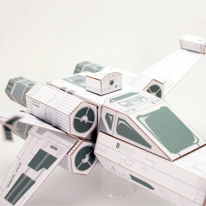 X-WING Fighter White Paper Mod - đánh giá và giá Art Craft Cardboard